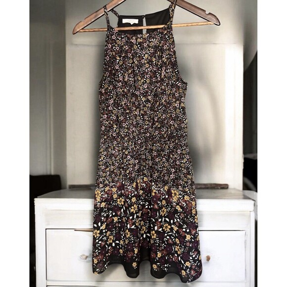Maurice’s Navy Blue Summer Dress Floral Design XS - Picture 1 of 4